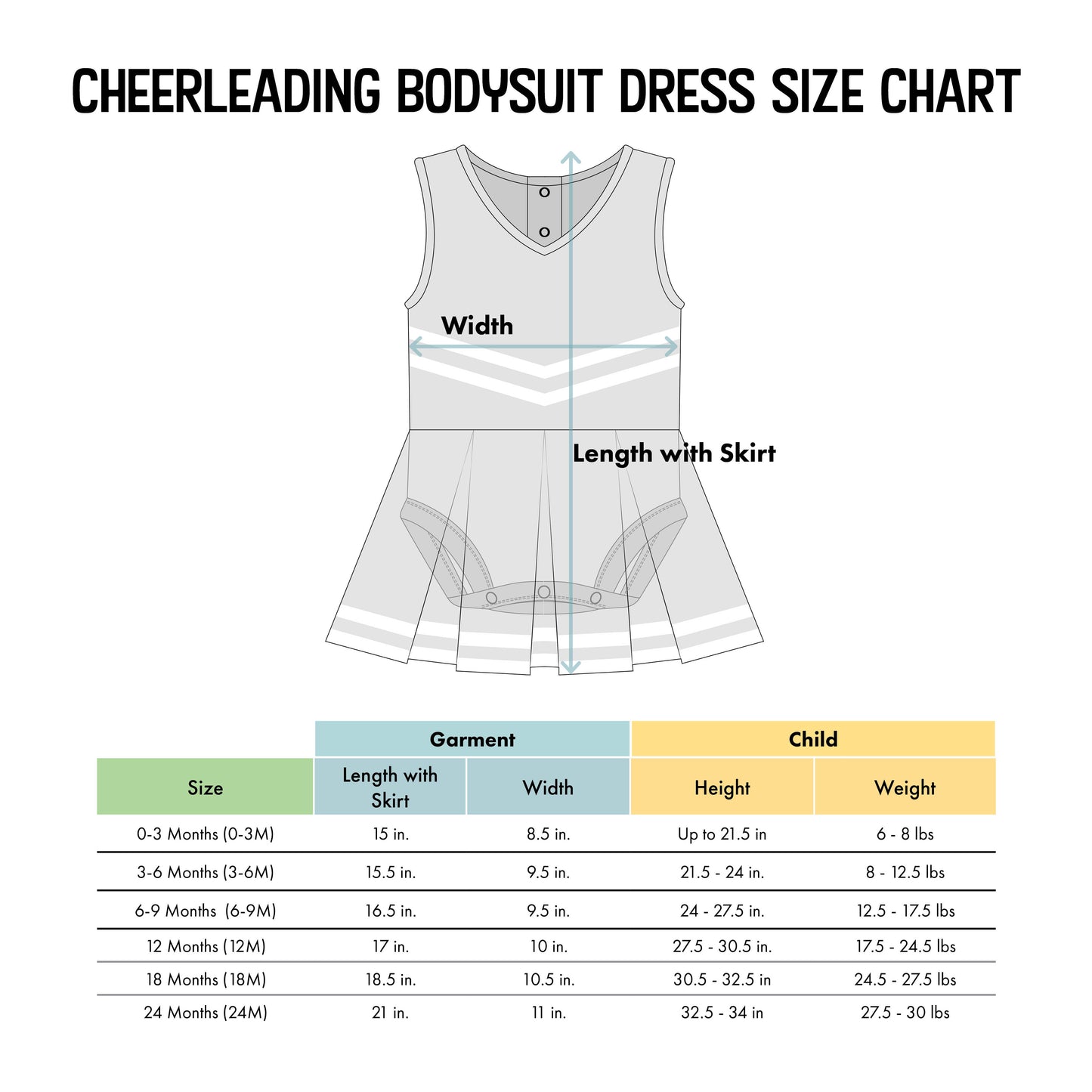 Georgia Bulldogs Cheer Dress Bodysuit