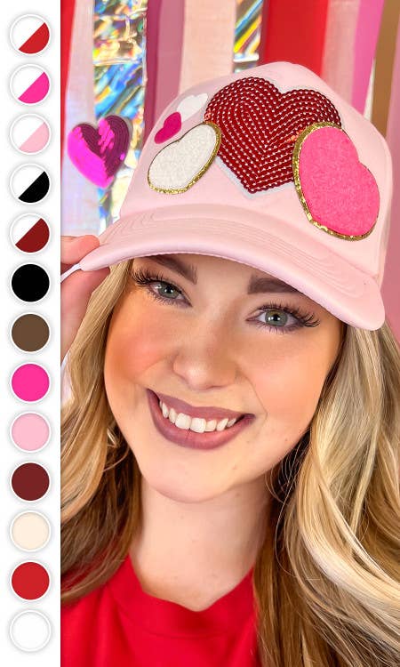 Sugar Stitch - All The Love Valentine Patch Trucker Hat