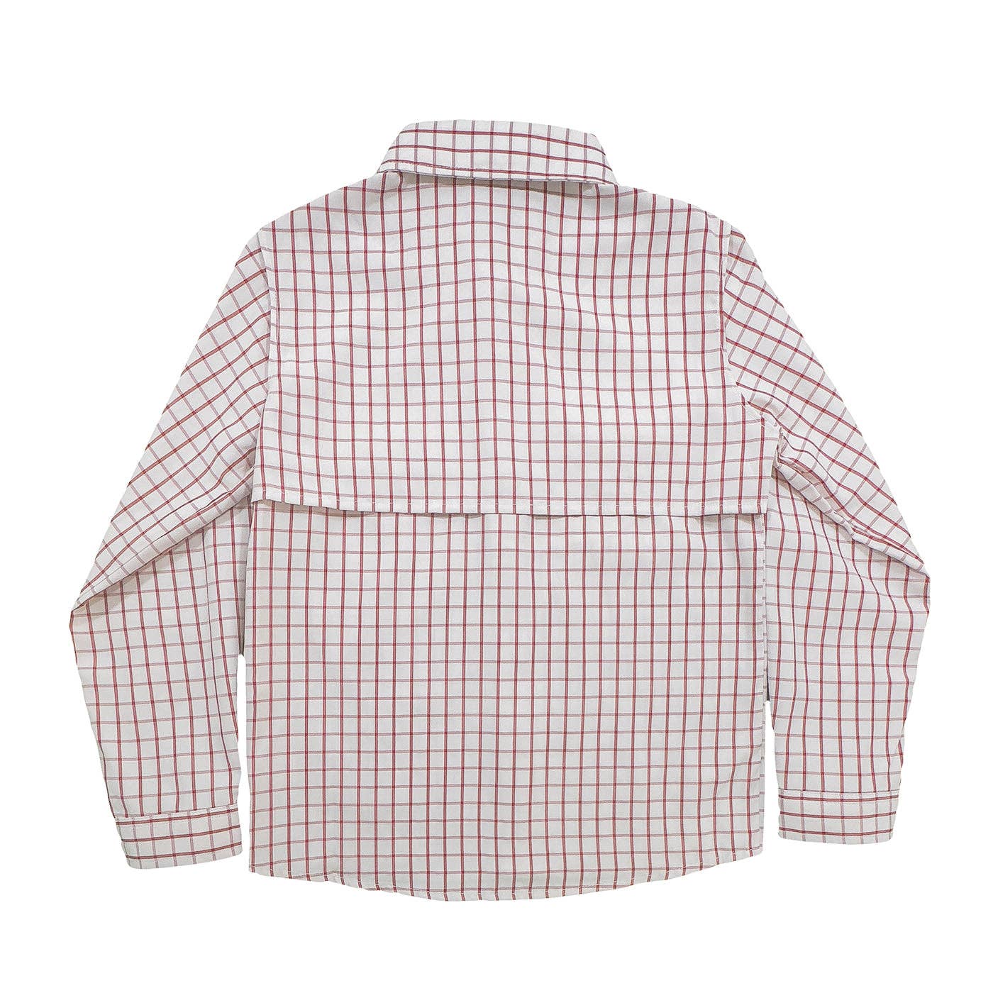 Saltwater Boys Company - Flagler Boys Fishing Shirt - Red Plaid