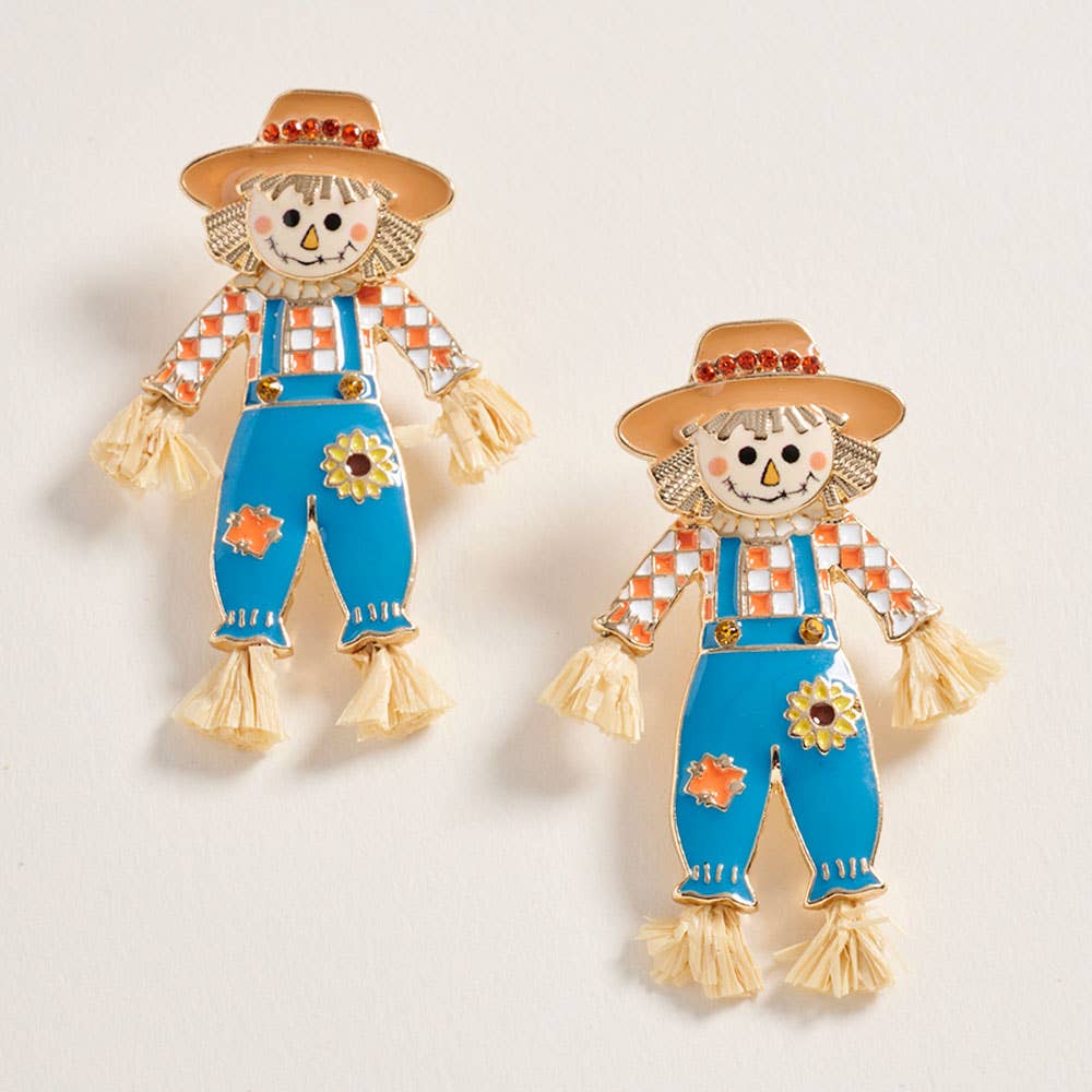 Sensibling Corp. - Whimsical Fall Scarecrow Earrings