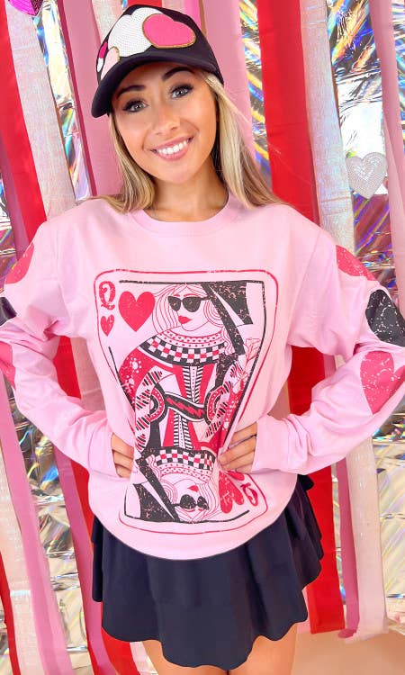 Queen of Hearts Long Sleeve T-Shirt