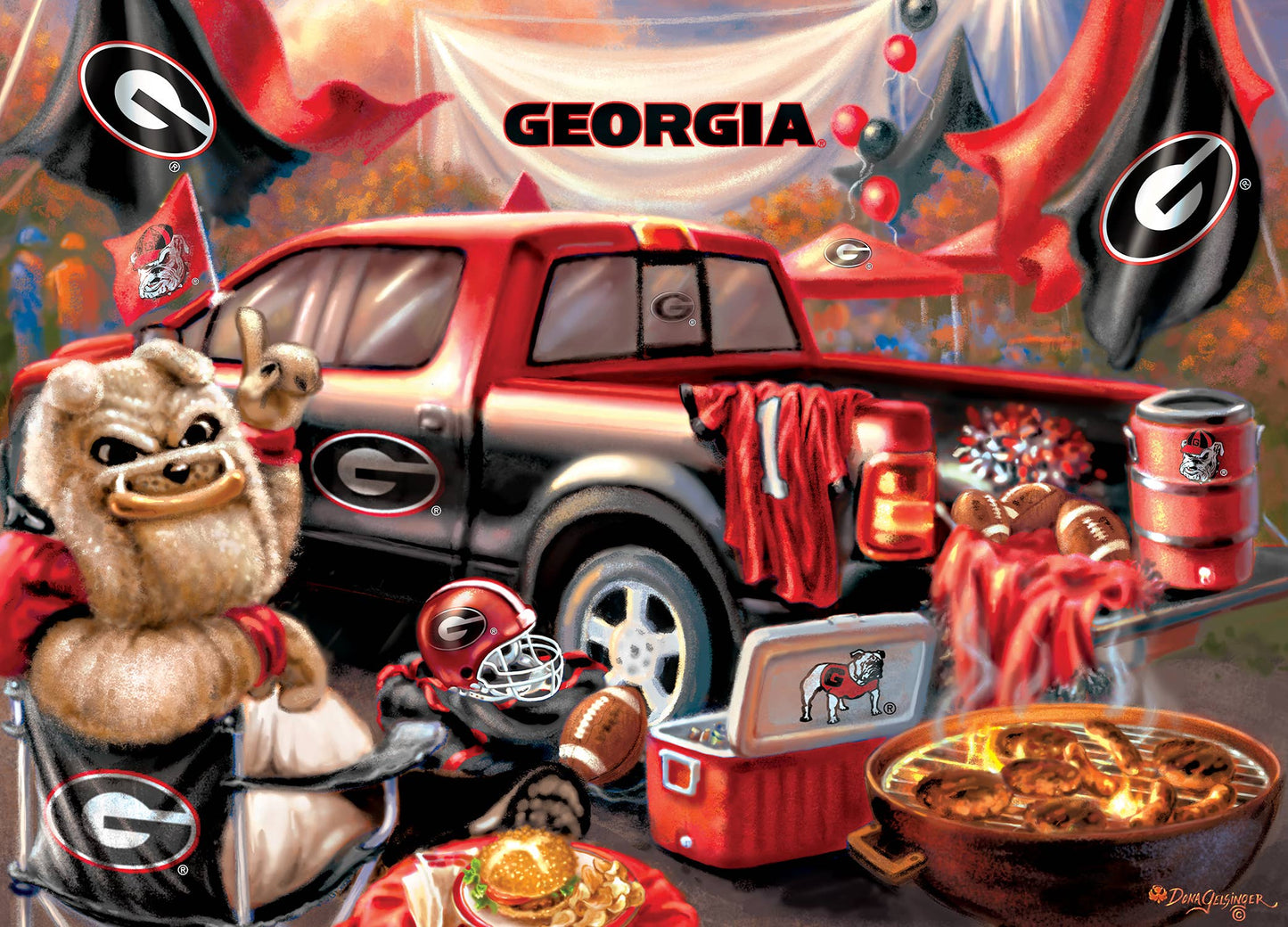 Georgia Bulldogs - Gameday 1000 Piece Puzzle
