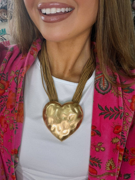 Wild Heart Necklace - Brown