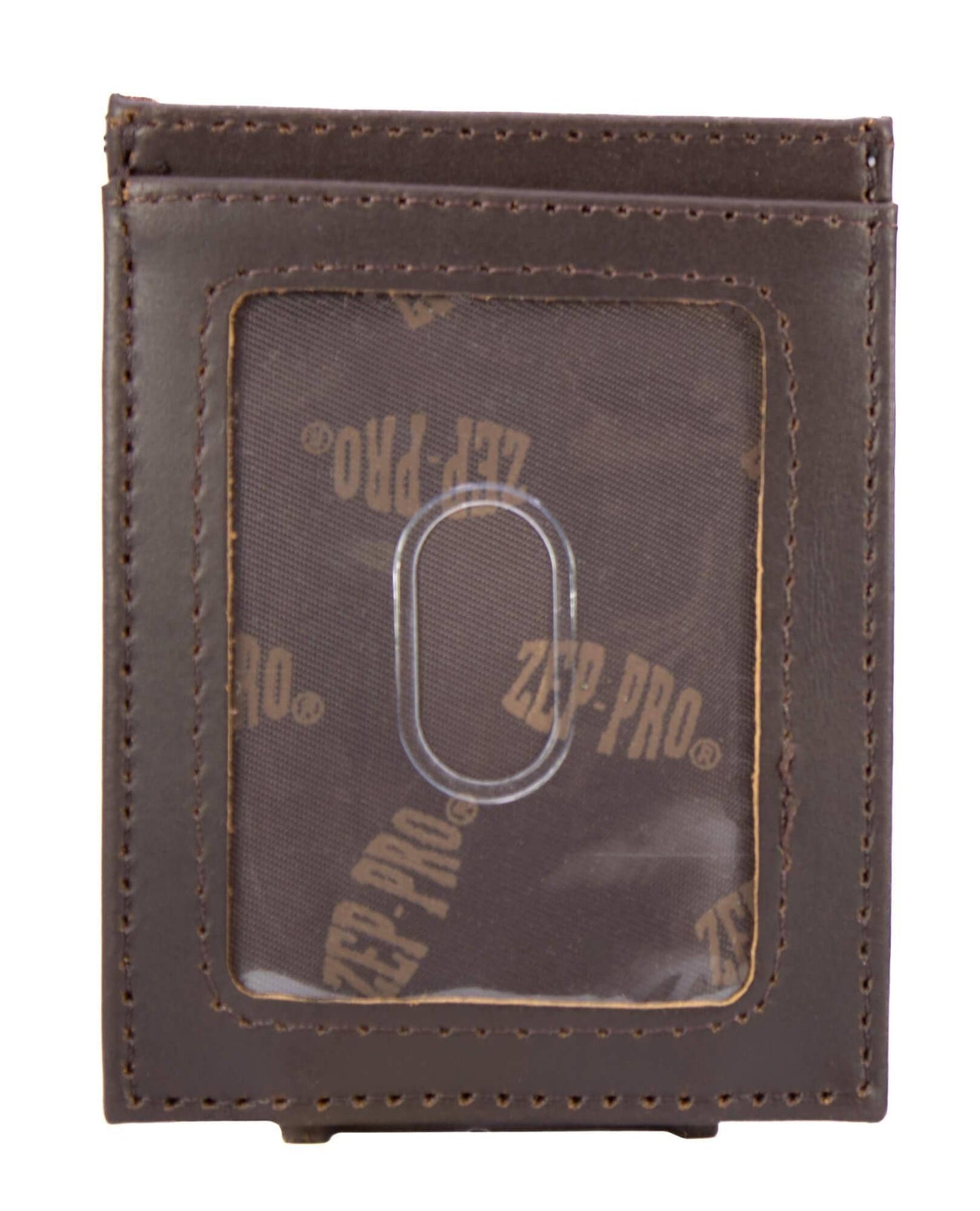 Zep-Pro - Buck Magnetic Front Pocket Old School Camo Leather Wallet.