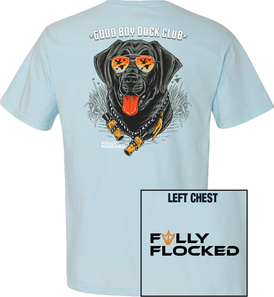 Fully Flocked - Dog Head Light Blue