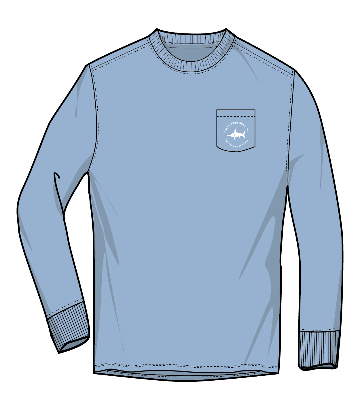 Saltwater Boys Company - Offshore Boat Boys Long Sleeve Graphic Tee