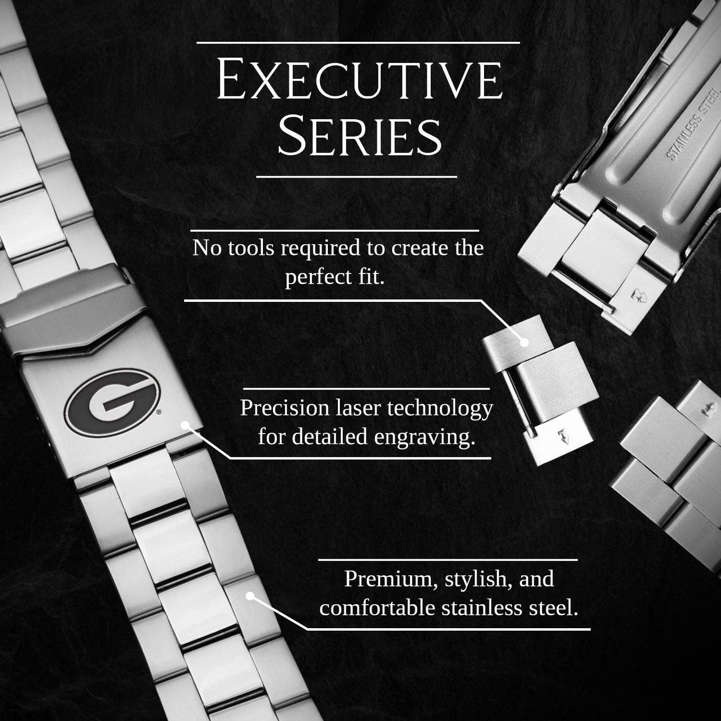 Georgia Bulldogs Executive Series Apple Watch Band