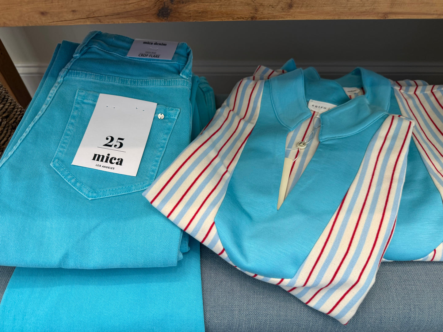 Mica Denim - HIGH RISE CROP FLARE