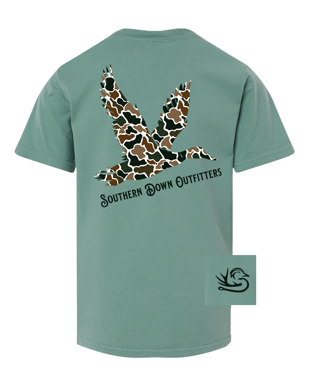 Southern Down Outfitters - Camo Mallard Youth Tee