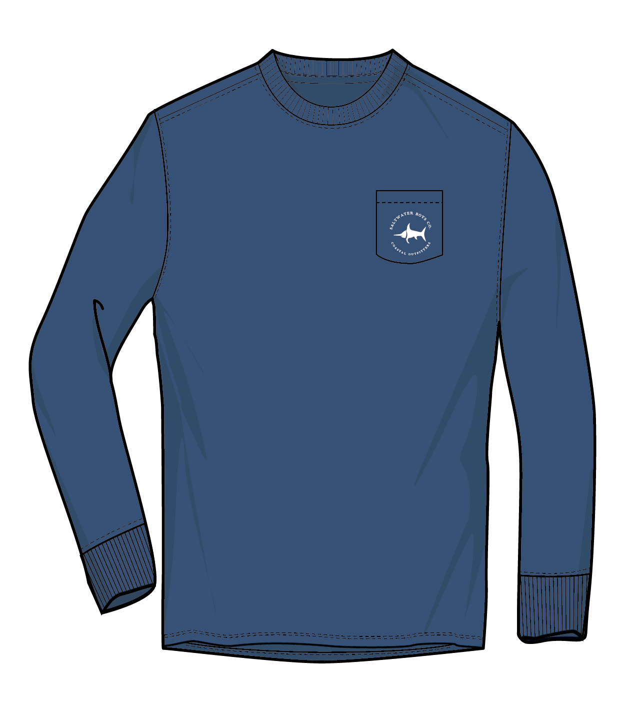 Saltwater Boys Company - Pheasant Boys Long Sleeve Graphic Tee