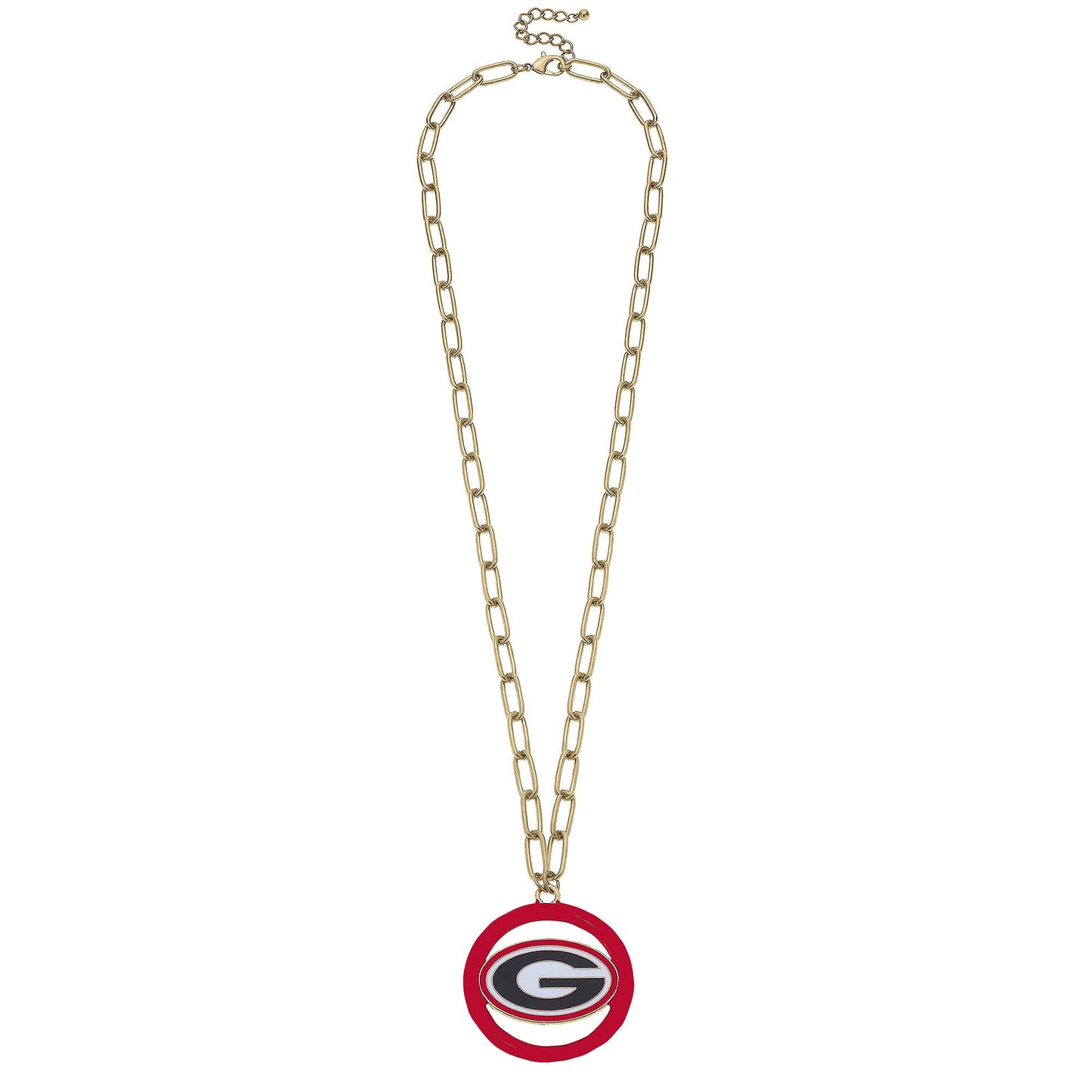 Canvas Style - Georgia Bulldogs Logo Medallion Necklace