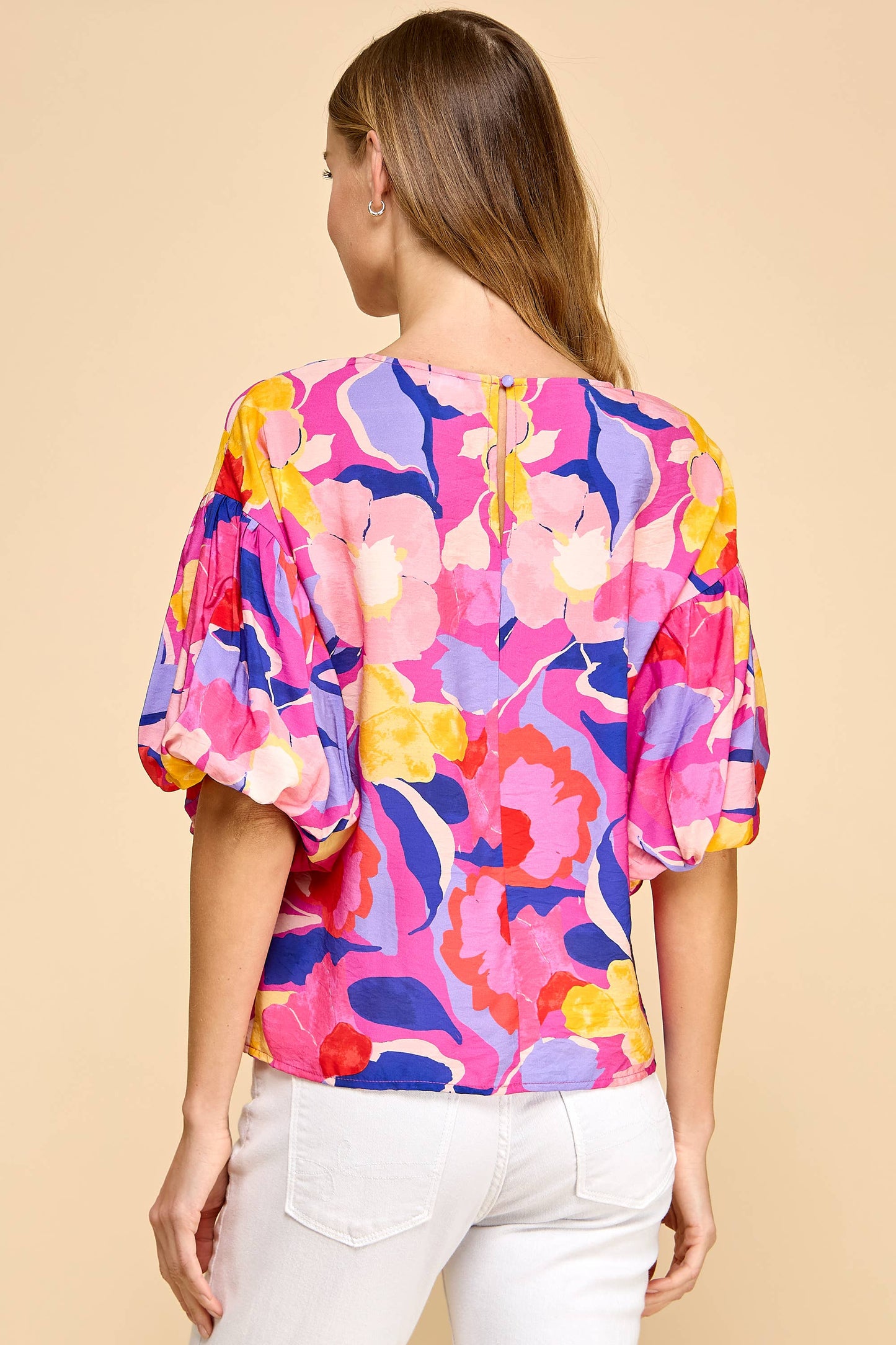 Print Dropped Shoulder Design Top