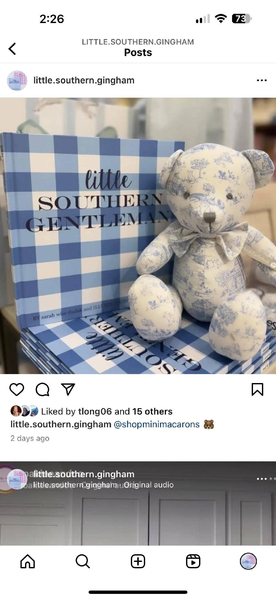 Little Southern Gingham - Little Southern Gentleman
