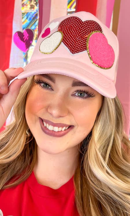 Sugar Stitch - All The Love Valentine Patch Trucker Hat