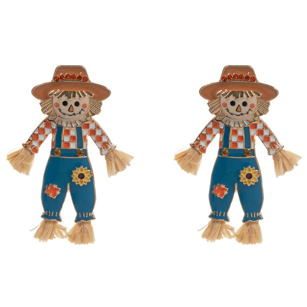 Sensibling Corp. - Whimsical Fall Scarecrow Earrings