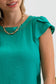 TULIP SLEEVE BACK BUTTON BLOUSE