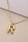 18K STAINLESS STEEL TARNISH FREE  INITIAL NECKLACE