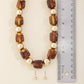 Chunky Tortoise Bead Statement Necklace Set