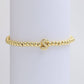 INITIAL MONOGRAM BUBBLE STRETCH BEAD BRACELET