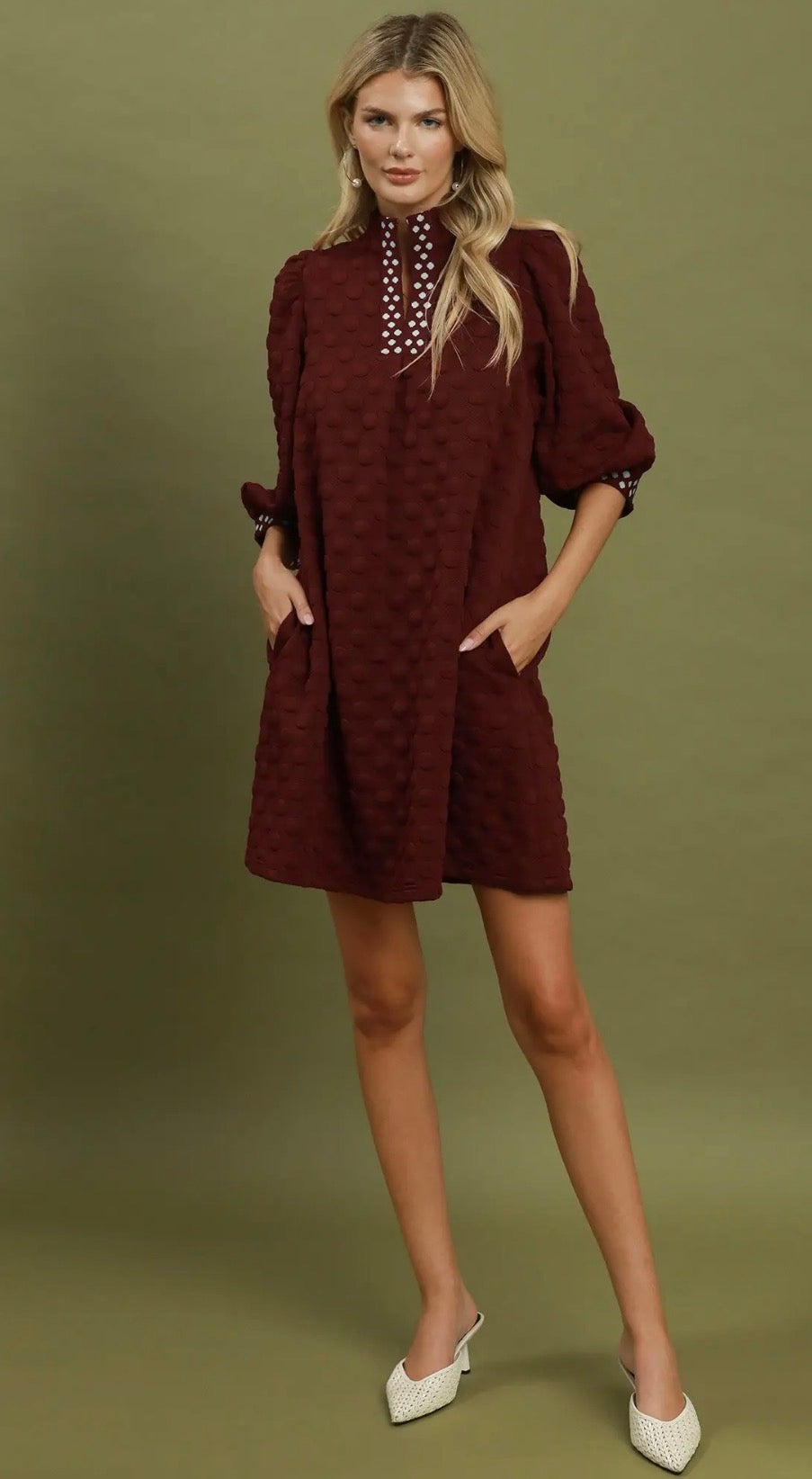 Peyton Dress in Wine