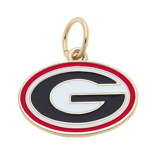 Canvas Style - Georgia Bulldogs Enamel Logo Charm