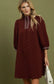 Peyton Dress in Wine