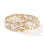 MULTI LAYER BALL CHAIN BEADED BRACELET