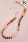 JOSSLYN by wall to wall - NATURAL AGATE GLASS SEMI PRECIOUS BEAD NECKLACE | 80N896