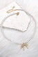 PEARL CHAIN BOW CHARM NECKLACE