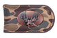 Zep-Pro - Buck Men's Old School Camo Leather Money Clip.