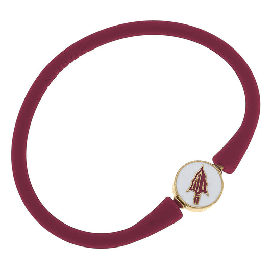 Canvas Style - Florida State Seminoles Enamel Silicone Bali Bracelet