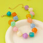 JOSSLYN by wall to wall - Multicolor Oversized Faceted Pastel Bead Necklace | 80N92990