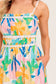 Printed woven midi dress
