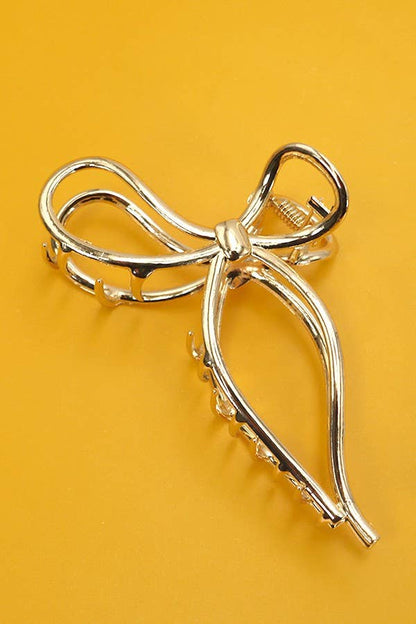 BOW HAIR CLAW CLIP Gold