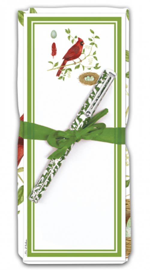 Flour Sack Towel & Magnetic Note Pad Set-Cardinal N Nest