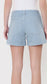 Lovervet by Vervet-High Rise Cuffed Striped A Line Shorts