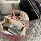 Cream colored Large Capacity Makeup Bag