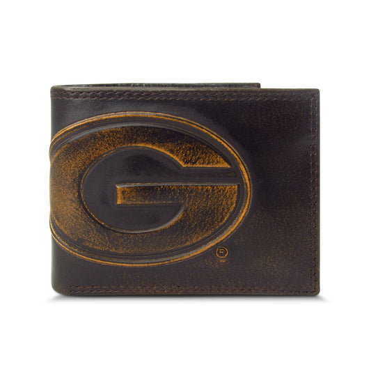 Zep-Pro - Georgia Bulldogs Burnished Leather Bifold Wallet