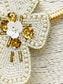 TWO FORTY TWO - HOLIDAY - The Cross Necklace (white/gold)