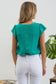 TULIP SLEEVE BACK BUTTON BLOUSE