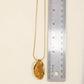 Marbled Stone Oval Pendant Necklace