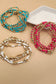 MULTI LAYER BALL CHAIN BEADED BRACELET