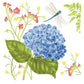 Single Flour Sack Towels Packaged- Hydrangea