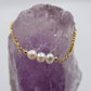 Freshwater Pearl Gold Plated Chain Bracelet