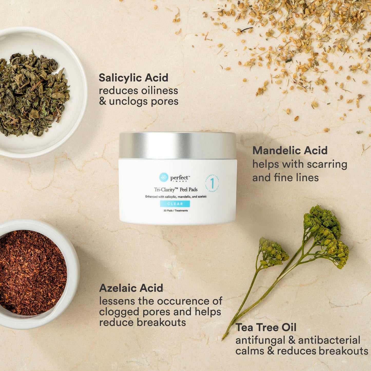 Perfect Image - Tri-Clarity Peel Pads - Level 1
