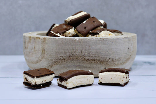 Freeze Dried Ice Cream Sandwich Bites Vanilla Ice Cream Choc