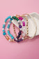 MULTI COLORED GLASS BEADED BRACELET