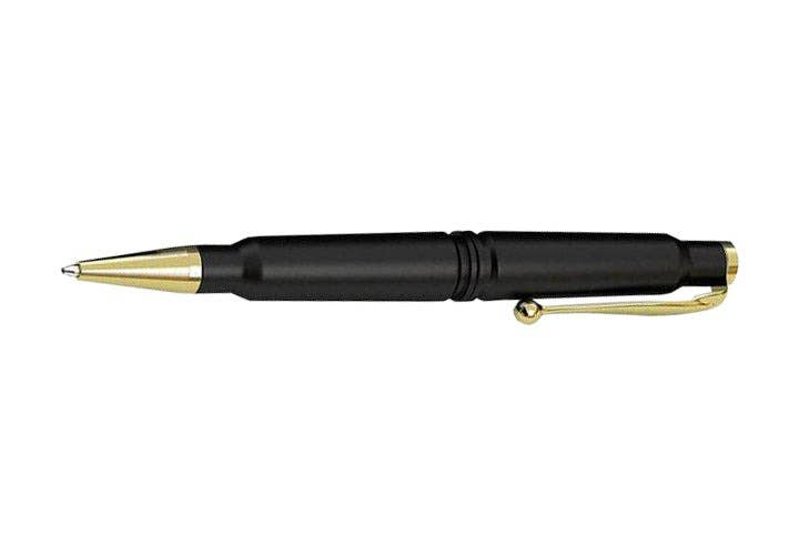 Old Southern Brass - Real Refillable Twist Pen- Matte Black