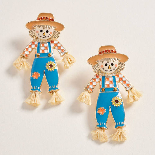 Sensibling Corp. - Whimsical Fall Scarecrow Earrings