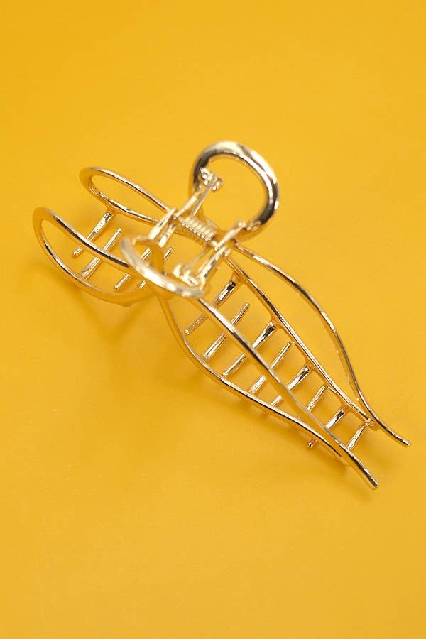 BOW HAIR CLAW CLIP Gold